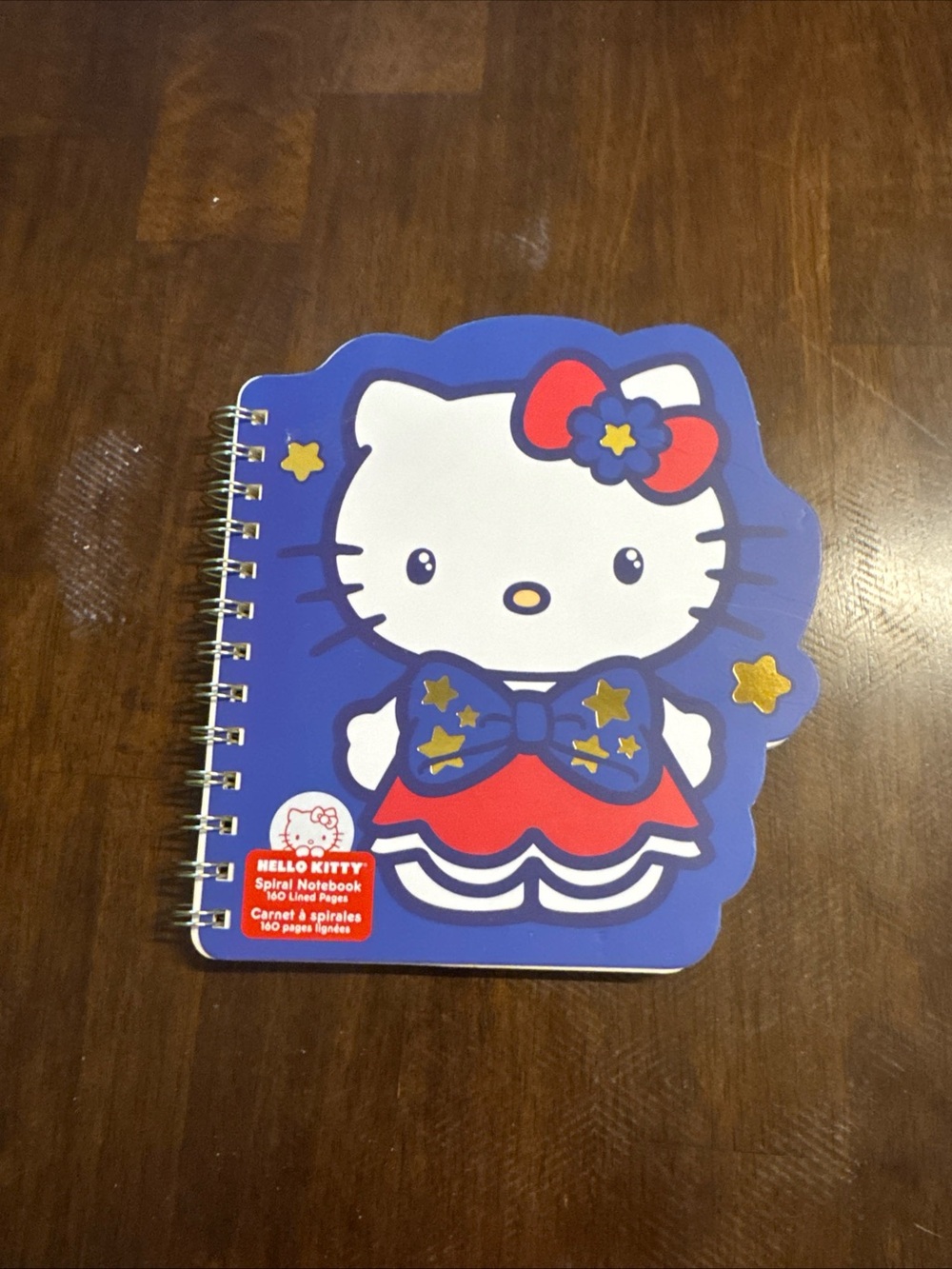 Hello Kitty Notebook - Blue, Red & White